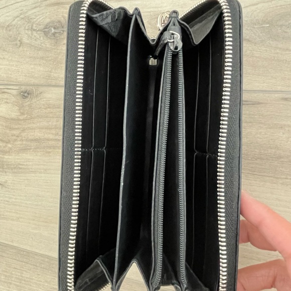 Gucci GG Twins Guccissima Zip Around Continental Wallet Black - Picture 10 of 14